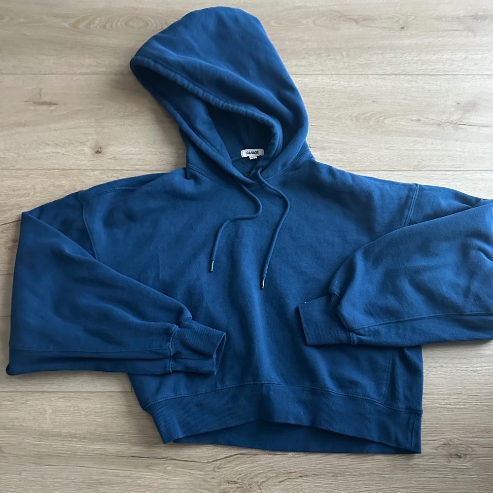GARAGE UltraFleece Hoodie SIZE P-M/S-M LIKE NEW BLUE